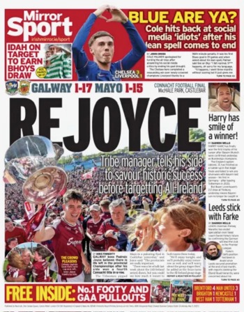 Irish Daily Mirror Backpage