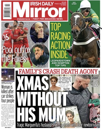 Irish Daily Mirror Frontpage