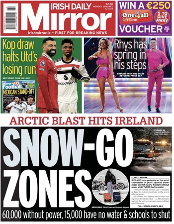 Irish Daily Mirror Frontpage