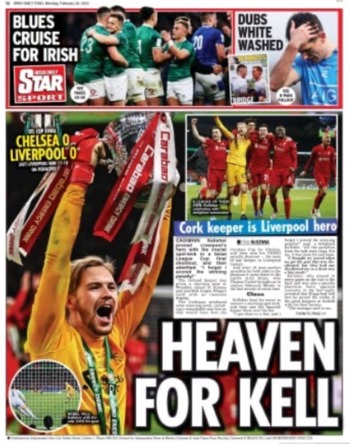 Irish Daily Star Backpage