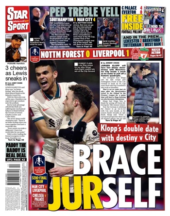 Irish Daily Star Backpage