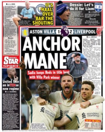 Irish Daily Star Backpage
