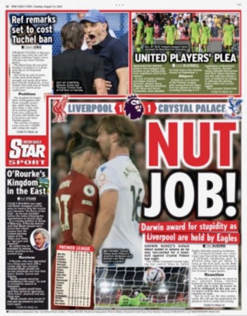 Irish Daily Star Backpage