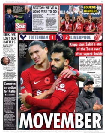 Irish Daily Star Backpage