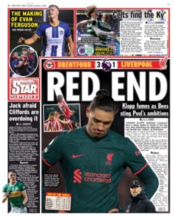 Irish Daily Star Backpage