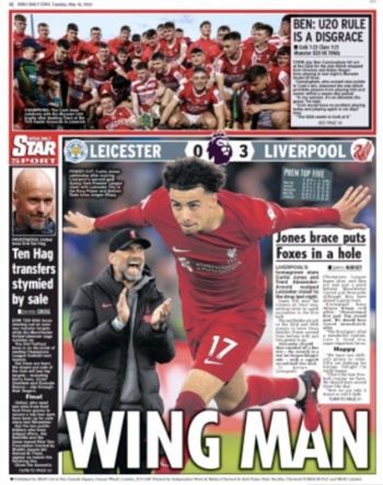 Irish Daily Star Backpage