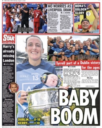 Irish Daily Star Backpage