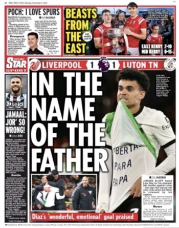 Irish Daily Star Backpage