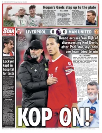Irish Daily Star Backpage