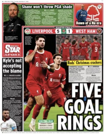 Irish Daily Star Backpage