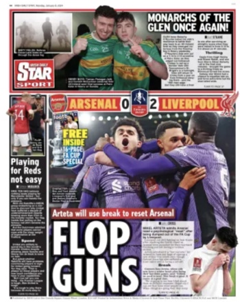 Irish Daily Star Backpage