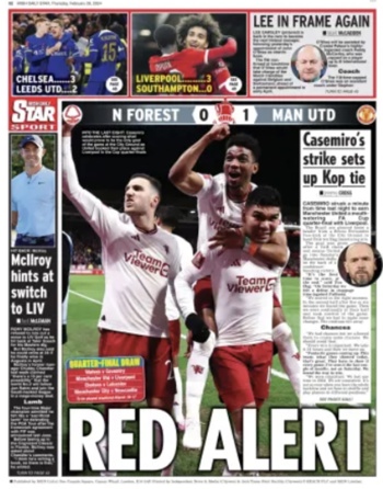 Irish Daily Star Backpage