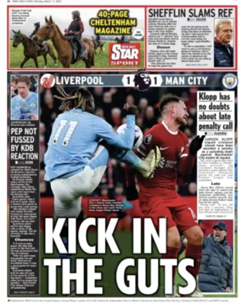 Irish Daily Star Backpage