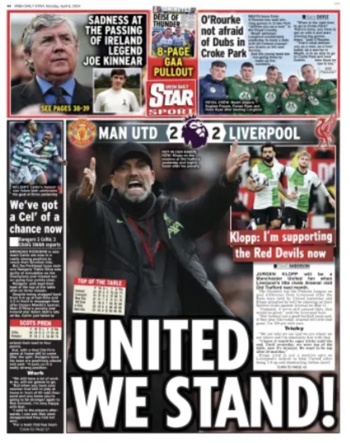 Irish Daily Star Backpage