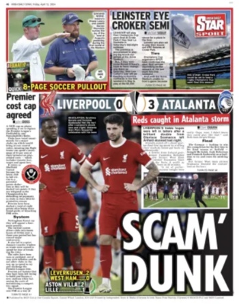 Irish Daily Star Backpage