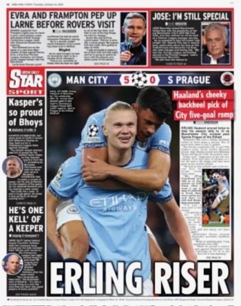 Irish Daily Star Backpage