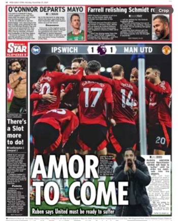 Irish Daily Star Backpage
