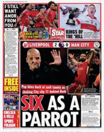 Irish Daily Star Backpage