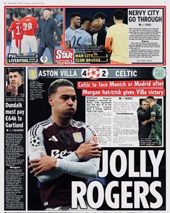 Irish Daily Star Backpage