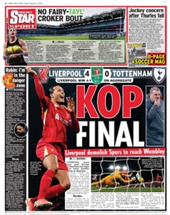 Irish Daily Star Backpage