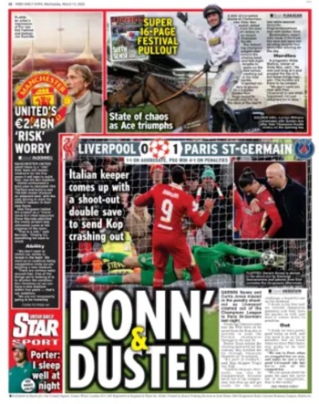 Irish Daily Star Backpage