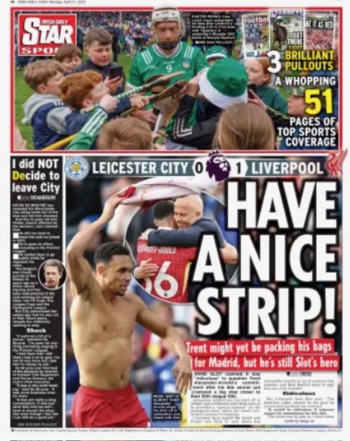 Irish Daily Star Backpage