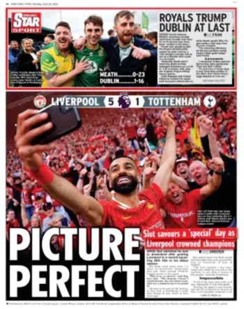 Irish Daily Star Backpage
