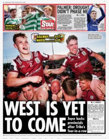Irish Daily Star Backpage