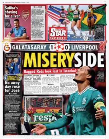 Irish Daily Star Backpage