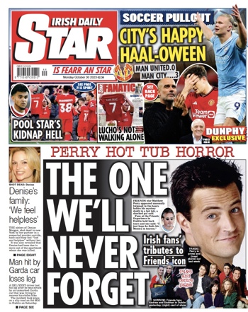 Irish Daily Star Frontpage