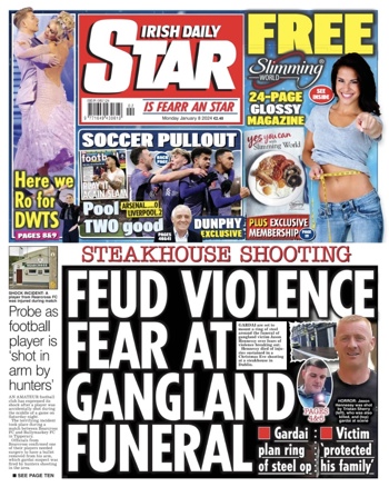 Irish Daily Star Frontpage