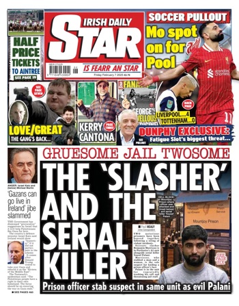 Irish Daily Star Frontpage
