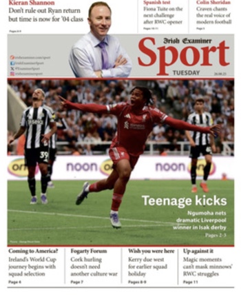 Irish Examiner Backpage