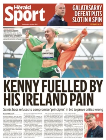 Irish Herald Backpage
