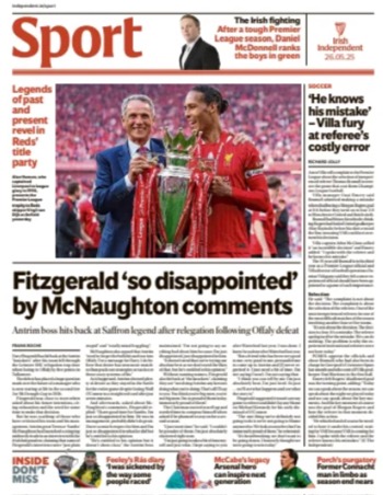 Irish Independent Backpage