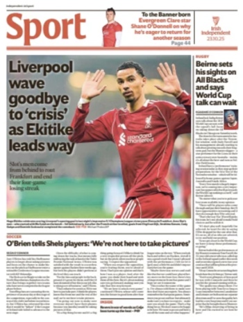 Irish Independent Backpage