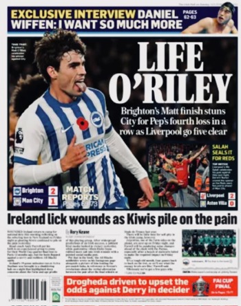 Irish Mail On Sunday Backpage