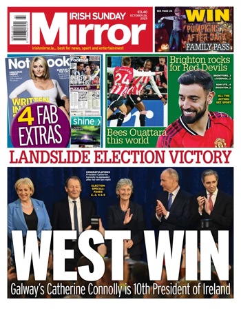 Irish Sunday Mirror Frontpage