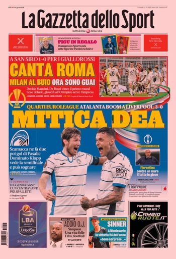 La Gazetta Dello Sport Cover