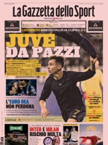 La Gazzetta Dello Sport Cover