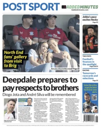 Lancashire Post Backpage (Before match)