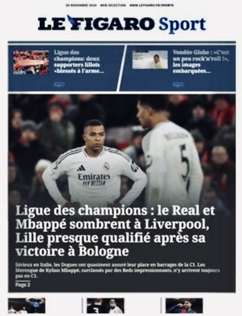 Le Figaro Frontpage