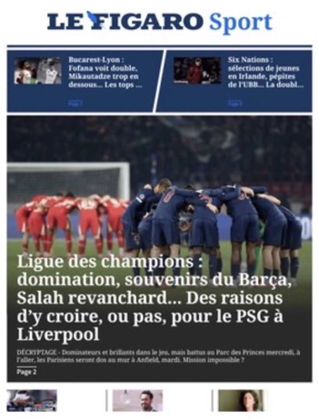 LeFigaro (Before match)