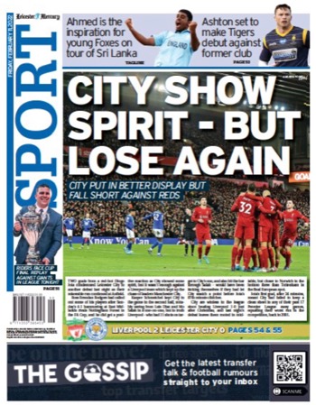 Leicester Mercury Backpage