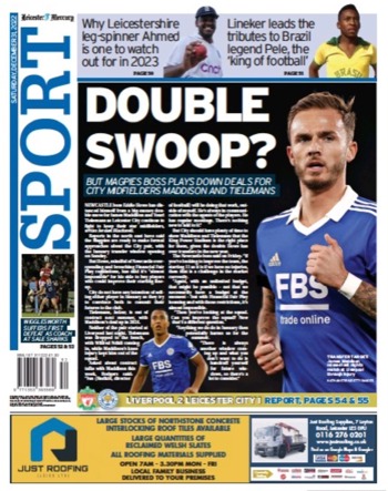 Leicester Mercury Backpage