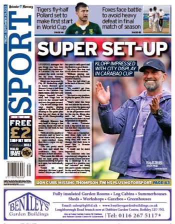 Leicester Mercury Backpage