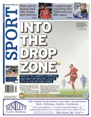 Leicester Mercury Backpage