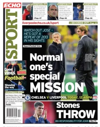 Liverpool Echo Backpage (Before match)