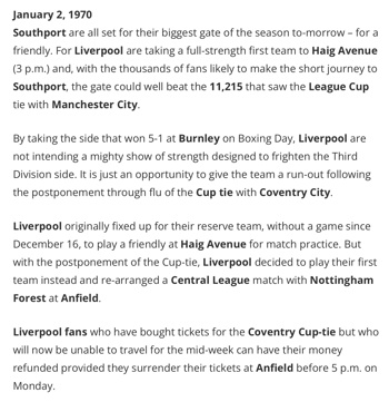 Liverpool Echo Article Pre Match
