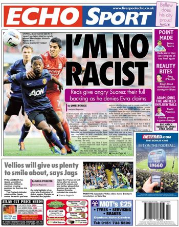 Liverpool Echo Backpage